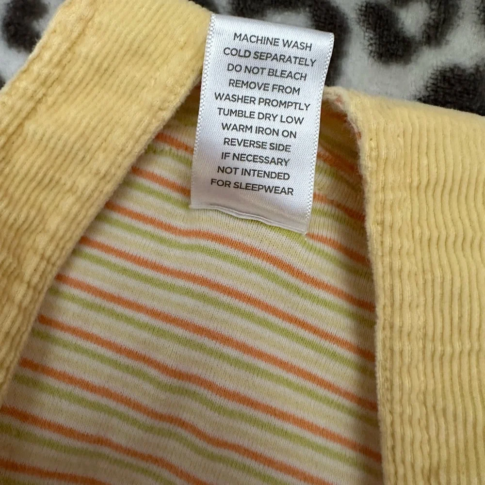 2006 Gymboree Corduroy Overalls in Yellow Size 6-12 months